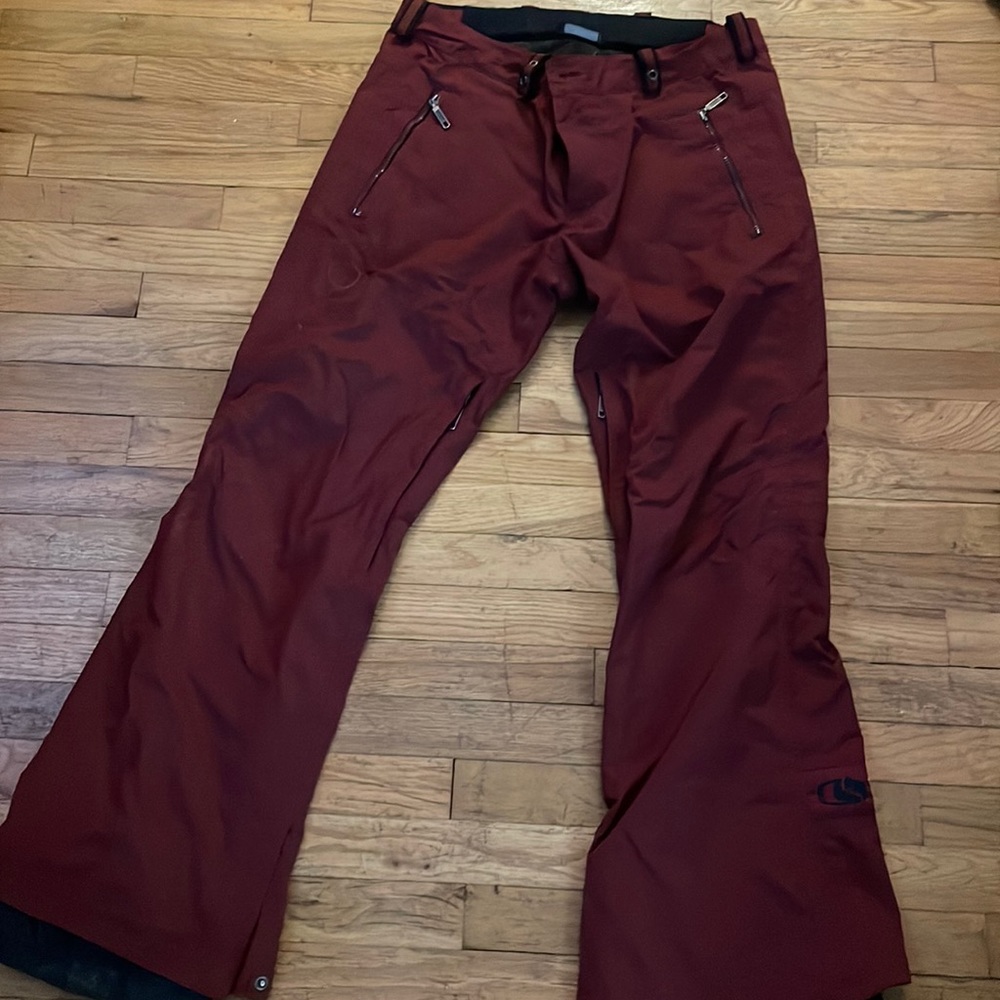 Bonfire XL Maroon tailored Fit Snowboarding Pants
